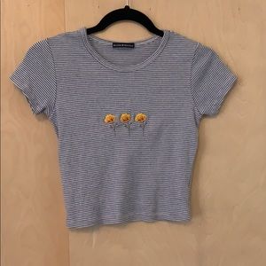 Brandy Melville cropped fitted tee